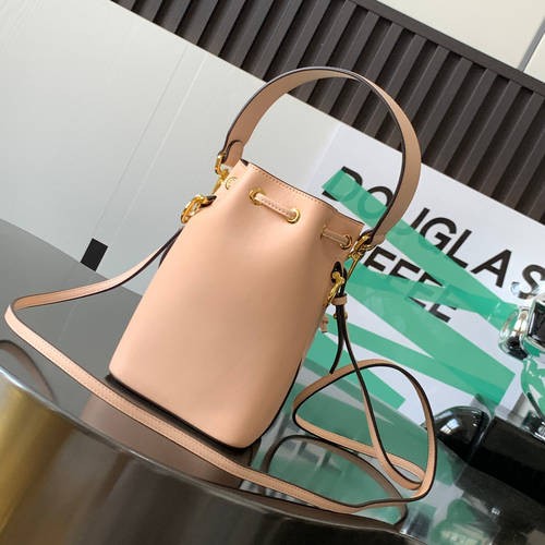 Design Brand F Womens Original Quality Genuine Leather Fabric Leather Lining Bucket Bags 2023SS M8902