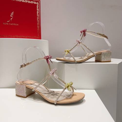 Design Brand RC Women Sandals 4.5 height Original Quality Shoes 2023FW G109