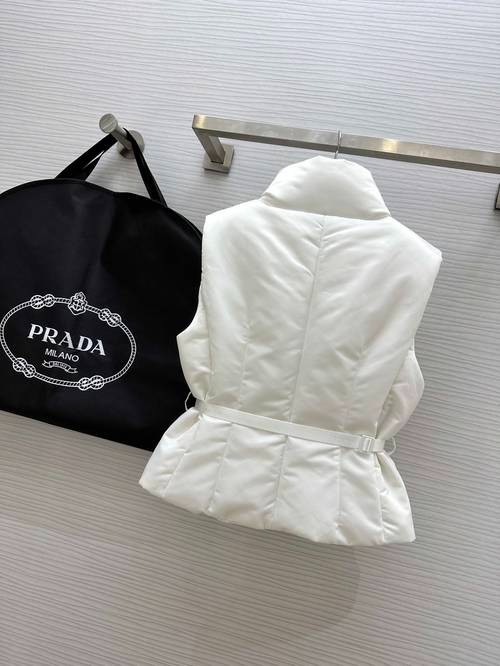 Design Brand P Women Goose Down Vest Jacket Original Quality 2023FW Q211