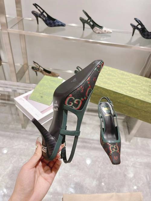 Design Brand Val Womens Original Quality Genuine Leather 5cm Heeled Sandals 2024SS G103