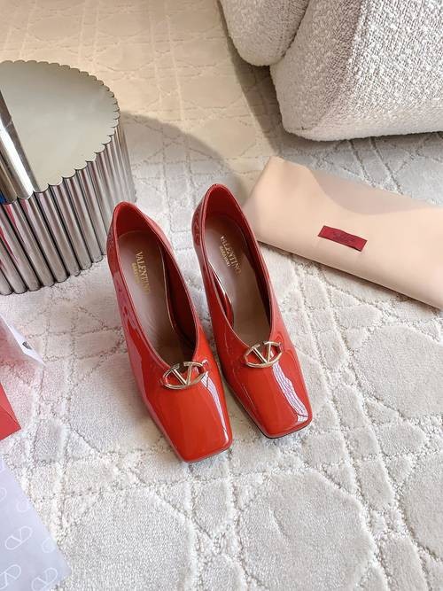 Design Brand Val Womens Original Quality Genuine Leather 6cm Heeled Slippers 2024SS G103