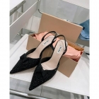 Designer Brand M Womens Original Quality 6.5cm Heeled Sandals Sheep Skin inside 2021SS DXS04