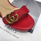 Designer Brand G Womens Original Quality Genuine Leather 11.5cm Heeled 2.6cm Front Height Sandals 2021SS G106