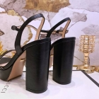 Designer Brand G Womens Original Quality Genuine Leather 11.5cm Heeled 2.6cm Front Height Sandals 2021SS G106