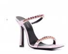 Designer Brand V Womens Original Quality Genuine Leather 11cm High Heel Slippers 2022SS G107