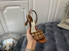 Designer Brand RC Womens High Quality Genuine Leather 8.5cm High Heeled Sandals 2022SS DXS03