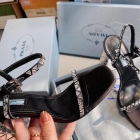 Designer Brand P Womens High Quality Genuine Leather 8.5cm High Heeled Sandals 2022SS DXS03