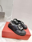 Designer Brand RV Womens Original Quality Genuine Leather 3cm Sole Sandals 2022SS G103