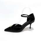 Design Brand L Womens Original Quality 7cm Heeled Genuine Leather Sandals 2024SS G104