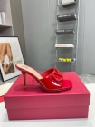 Design Brand Val Womens Original Quality 8.5cm Heeled Slippers 2024SS G104
